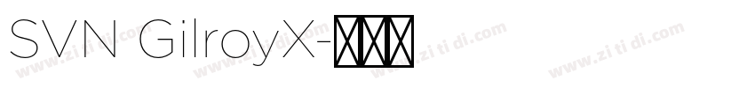 SVN GilroyX字体转换